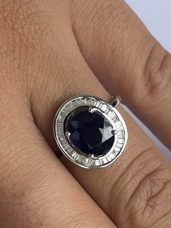 Roman Joyero Anillos<VALS anillo oro 18k de esmeralda rodeadas de taipes de brillantes