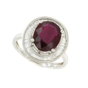 Roman Joyero Anillos<VALS anillo oro 18k de esmeralda rodeadas de taipes de brillantes