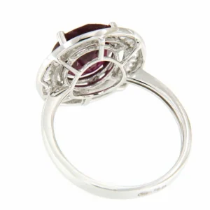 Roman Joyero Anillos<VALS anillo oro 18k de esmeralda rodeadas de taipes de brillantes