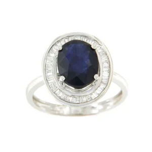 Roman Joyero Anillos<VALS anillo oro 18k de esmeralda rodeadas de taipes de brillantes