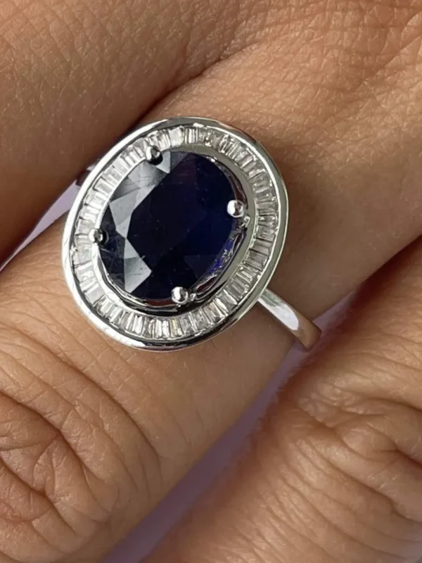 Roman Joyero Anillos<VALS anillo oro 18k de esmeralda rodeadas de taipes de brillantes