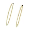 Roman Joyero Pendientes<VELVET argollas muy finas en oro amarillo de 18 kilates