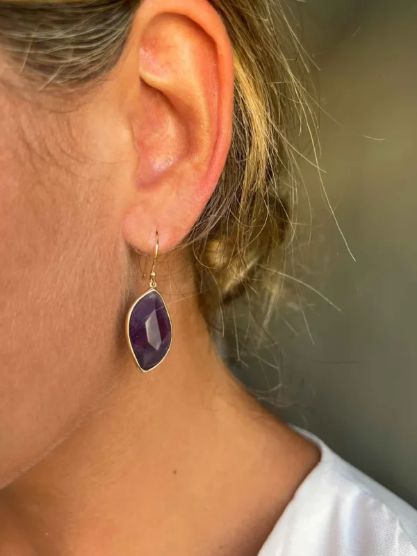 Roman Joyero Pendientes<VOLGA, pendientes de plata con amatista.