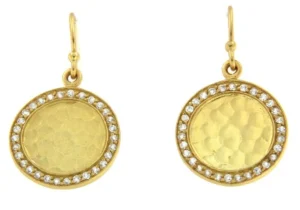 Roman Joyero Pendientes<ZAGROS, pendientes de plata dorada con circonitas.